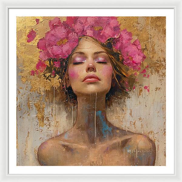 Floral Tranquility - Framed Print