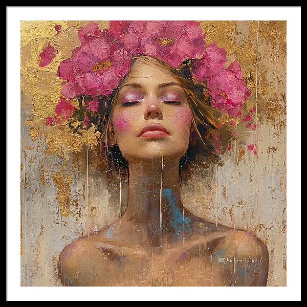 Floral Tranquility - Framed Print