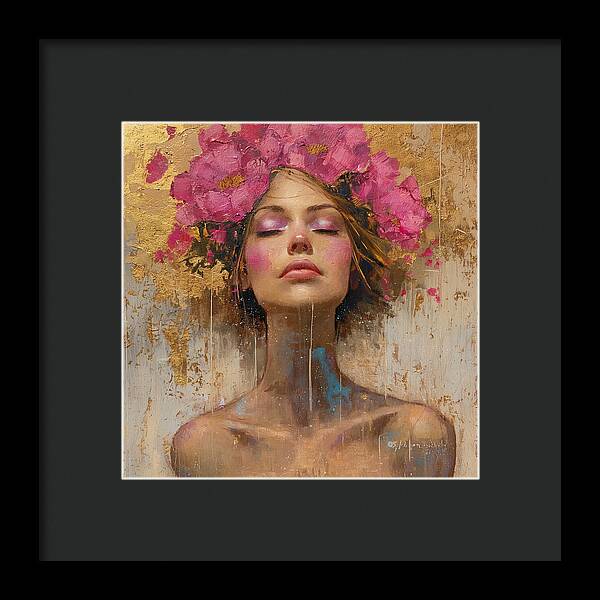 Floral Tranquility - Framed Print