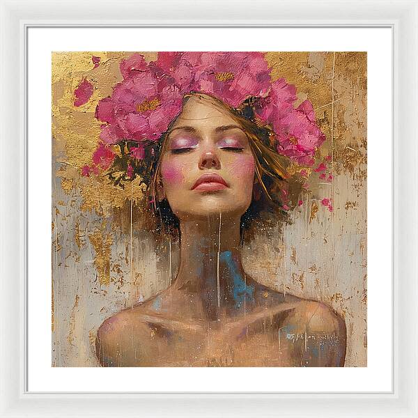 Floral Tranquility - Framed Print