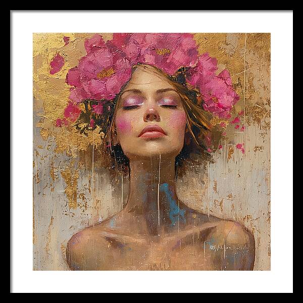 Floral Tranquility - Framed Print