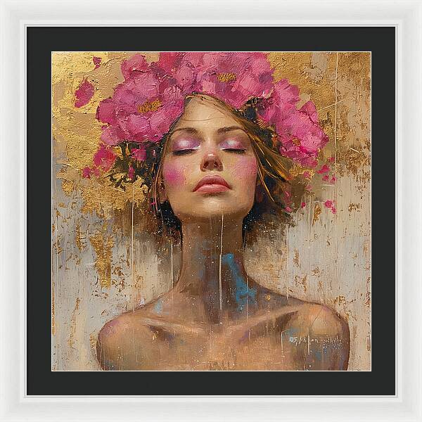 Floral Tranquility - Framed Print