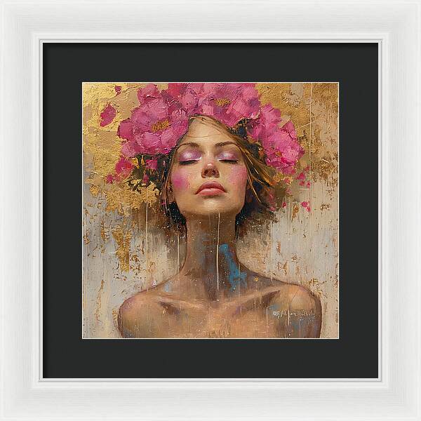 Floral Tranquility - Framed Print