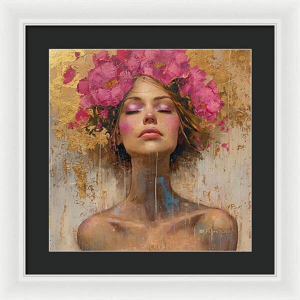 Floral Tranquility - Framed Print