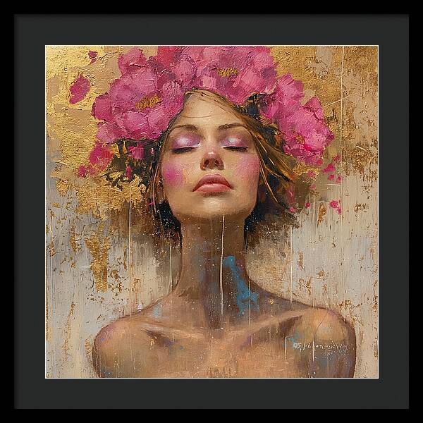 Floral Tranquility - Framed Print