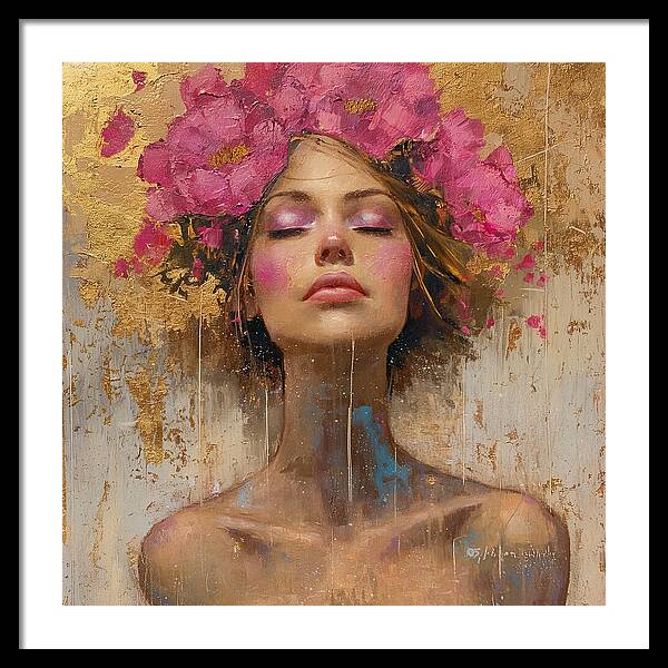 Floral Tranquility - Framed Print