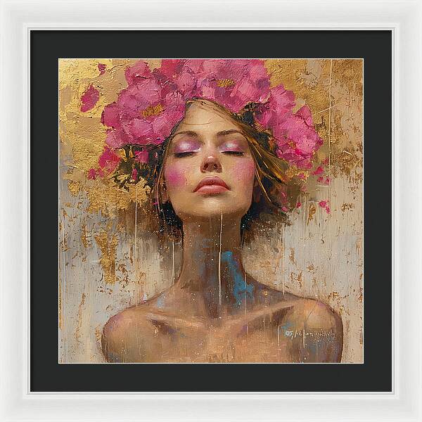 Floral Tranquility - Framed Print
