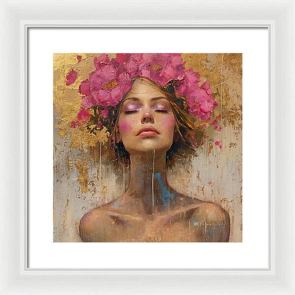 Floral Tranquility - Framed Print