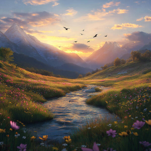 Flourish and Flow - Art Print