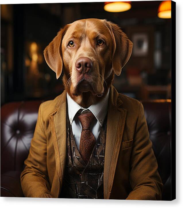 Formal Fido - Canvas Print