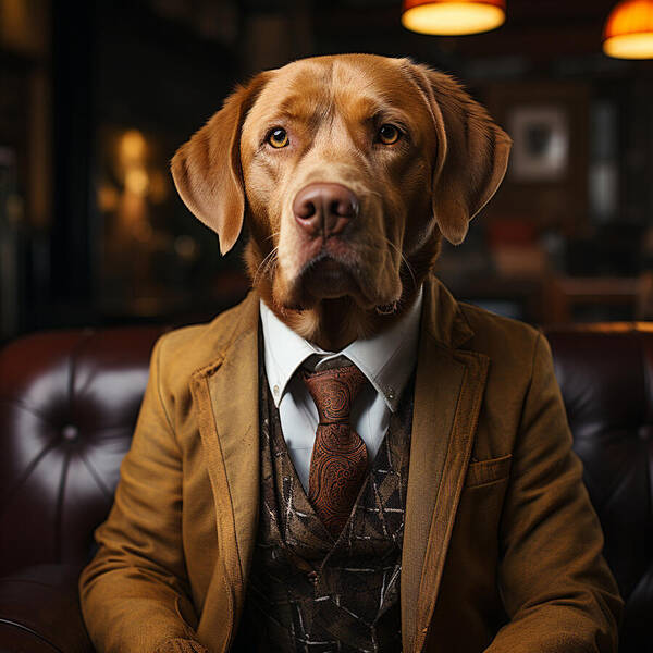 Formal Fido - Art Print