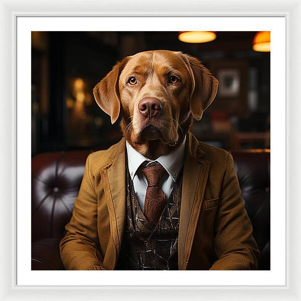 Formal Fido - Framed Print