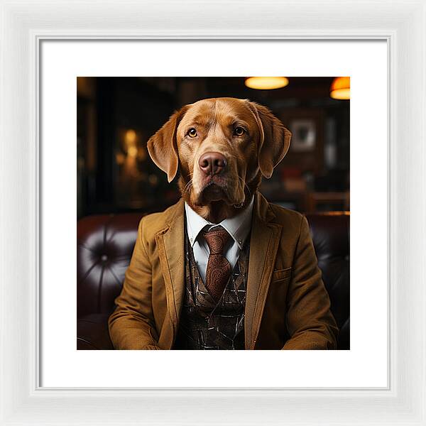 Formal Fido - Framed Print