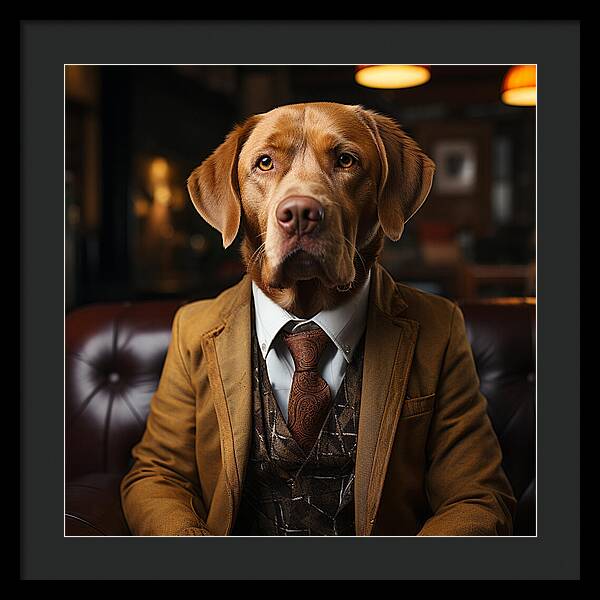 Formal Fido - Framed Print