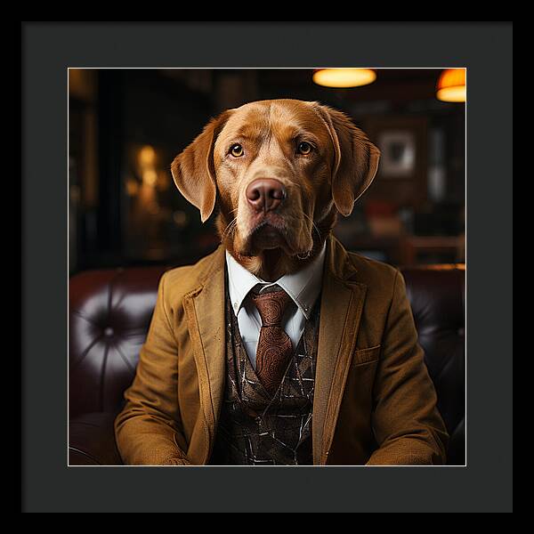 Formal Fido - Framed Print