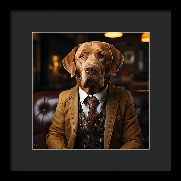 Formal Fido - Framed Print