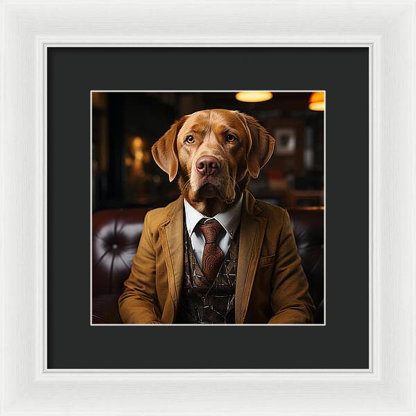 Formal Fido - Framed Print