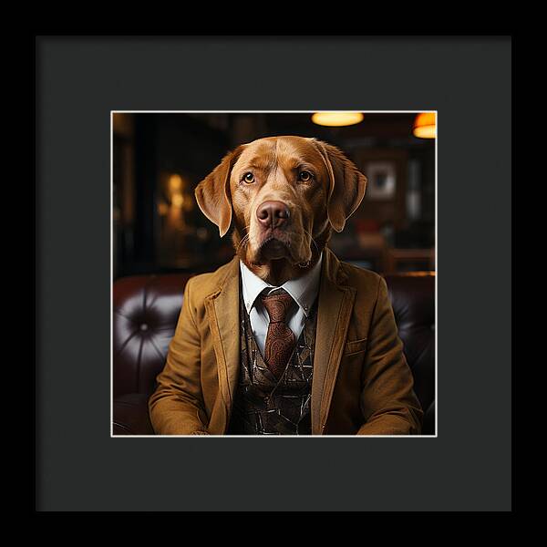 Formal Fido - Framed Print