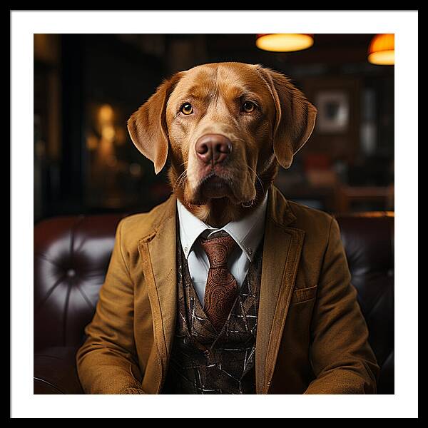 Formal Fido - Framed Print