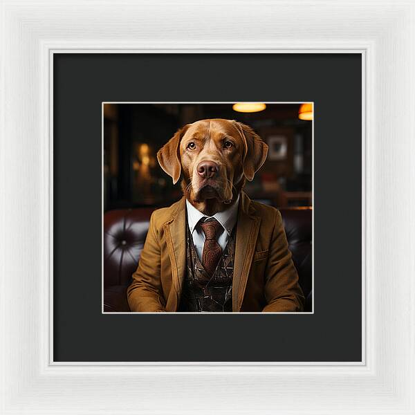 Formal Fido - Framed Print