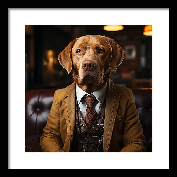 Formal Fido - Framed Print