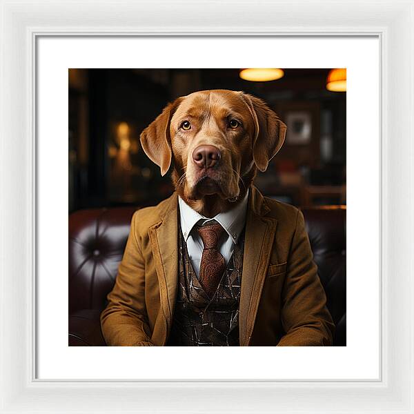 Formal Fido - Framed Print