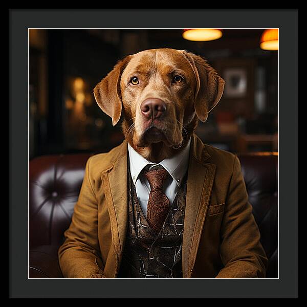 Formal Fido - Framed Print
