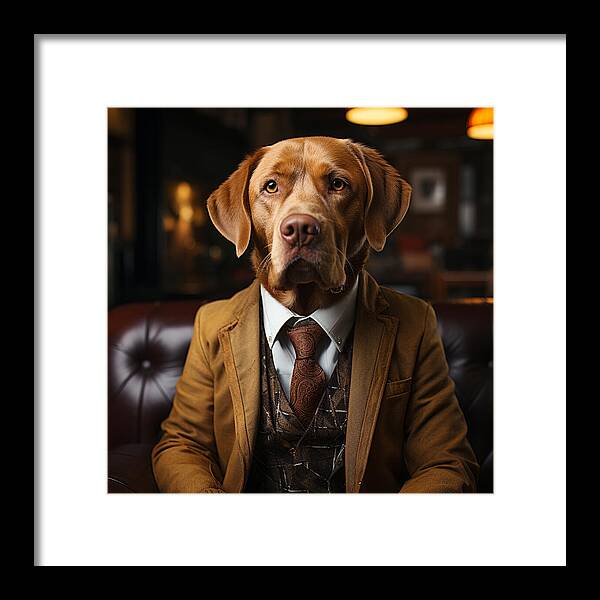 Formal Fido - Framed Print