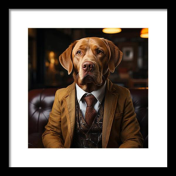 Formal Fido - Framed Print