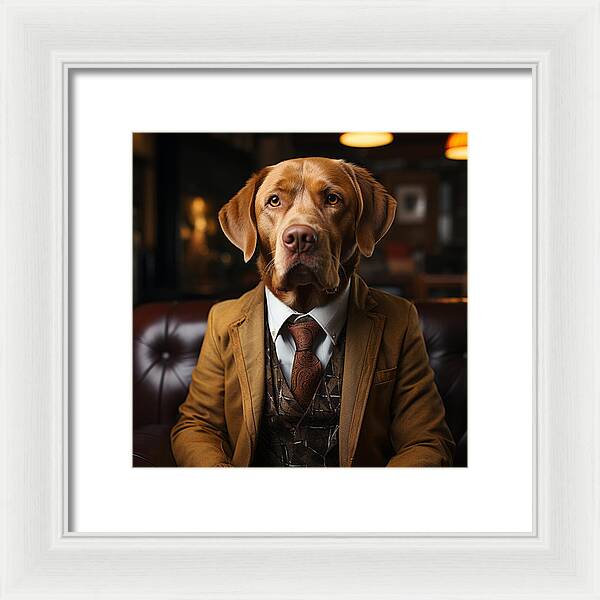 Formal Fido - Framed Print