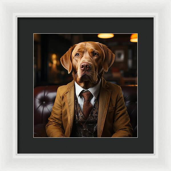 Formal Fido - Framed Print