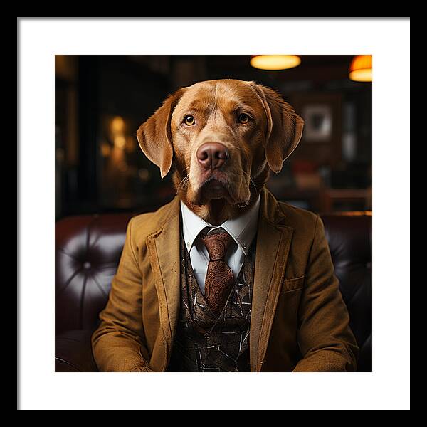 Formal Fido - Framed Print
