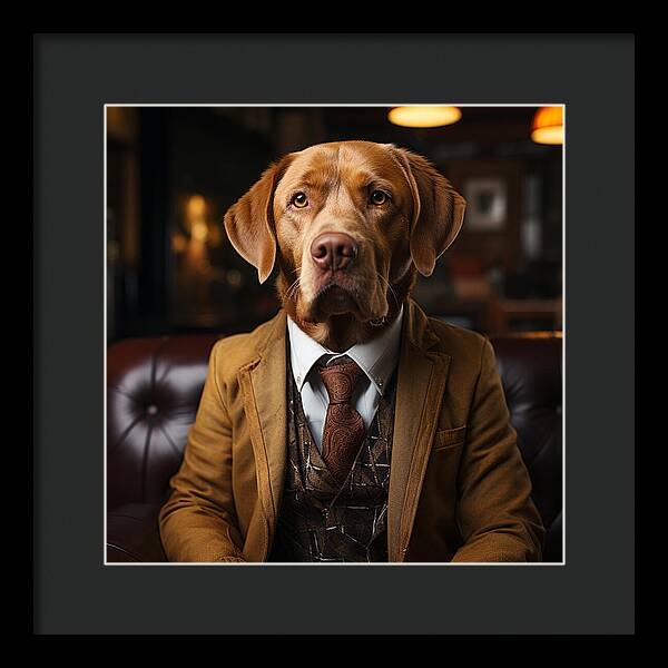 Formal Fido - Framed Print
