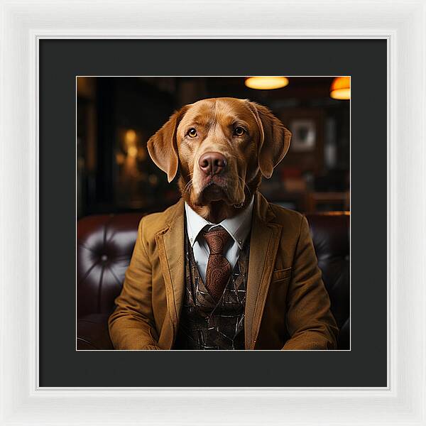 Formal Fido - Framed Print