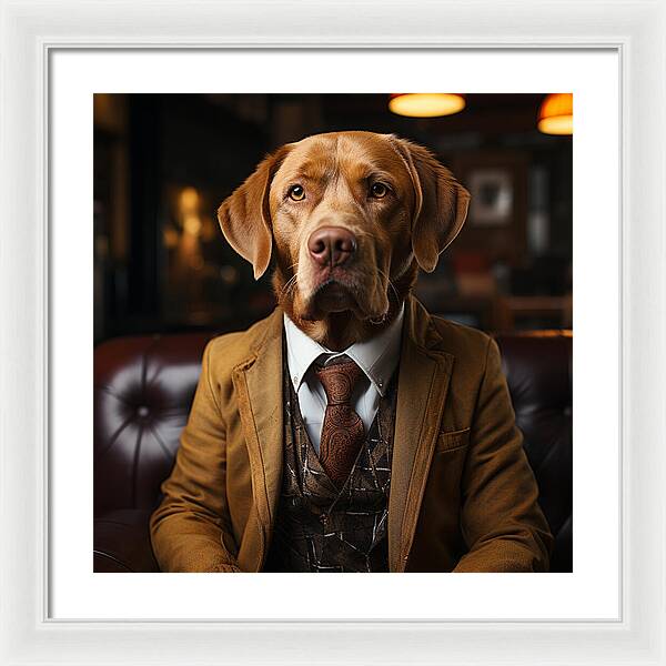 Formal Fido - Framed Print