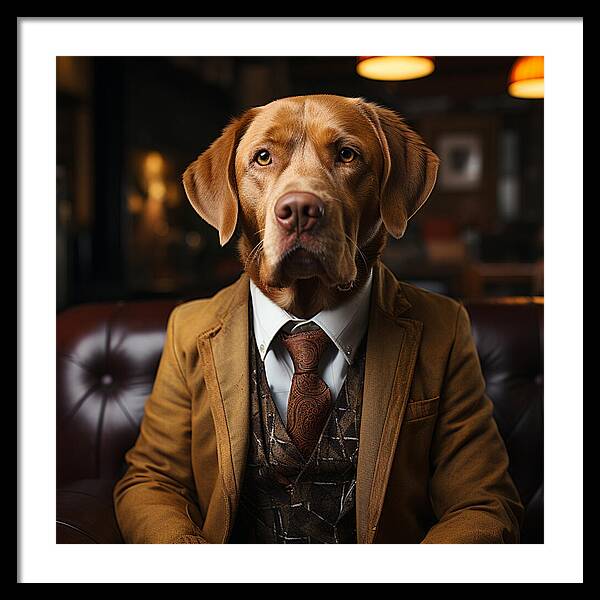 Formal Fido - Framed Print