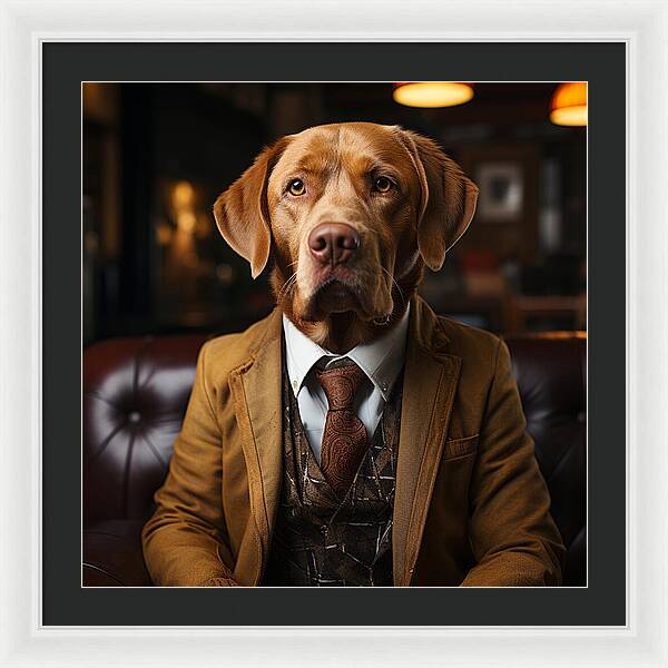 Formal Fido - Framed Print