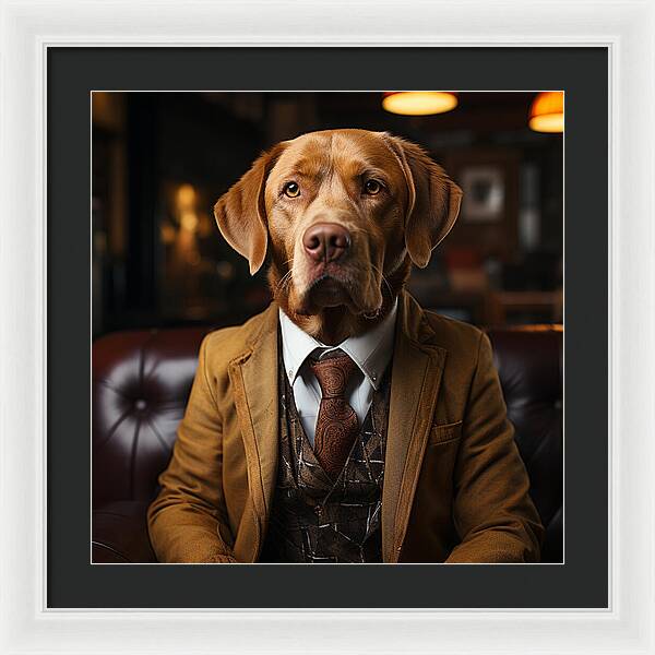 Formal Fido - Framed Print