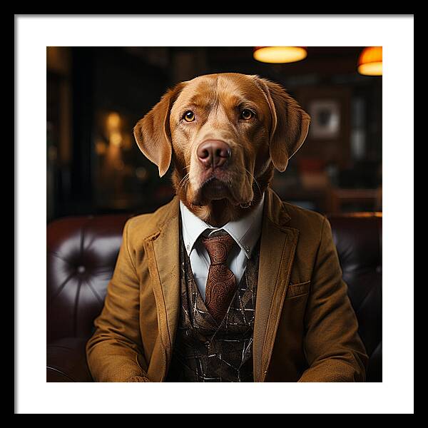 Formal Fido - Framed Print