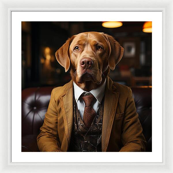 Formal Fido - Framed Print