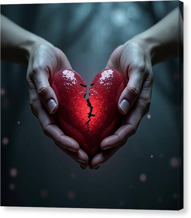 Fractured Love - Canvas Print