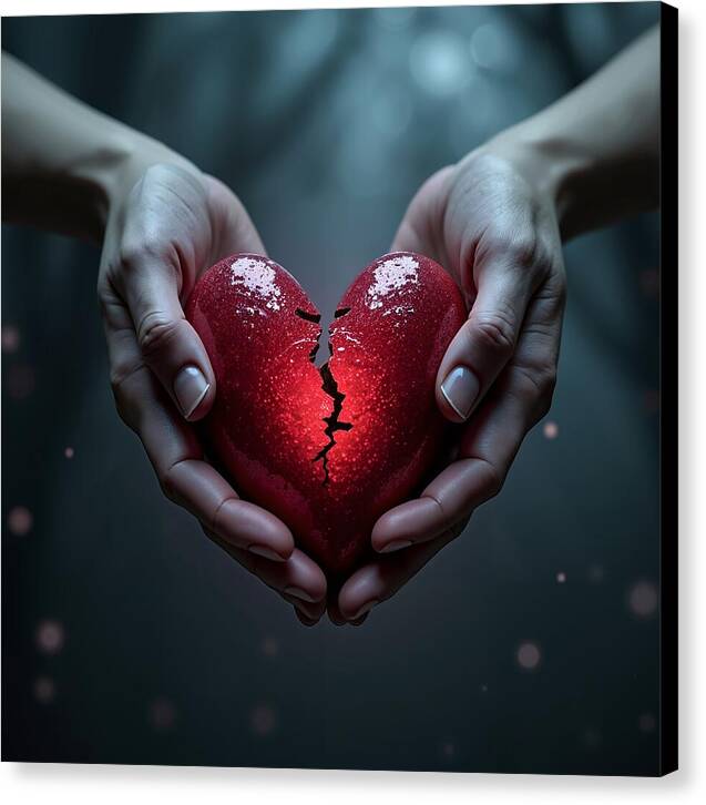 Fractured Love - Canvas Print