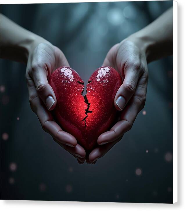 Fractured Love - Canvas Print