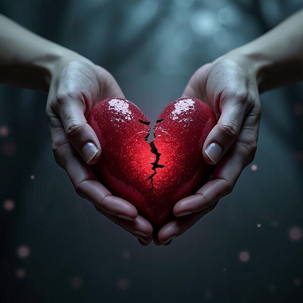 Fractured Love - Art Print