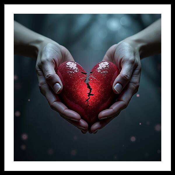 Fractured Love - Framed Print