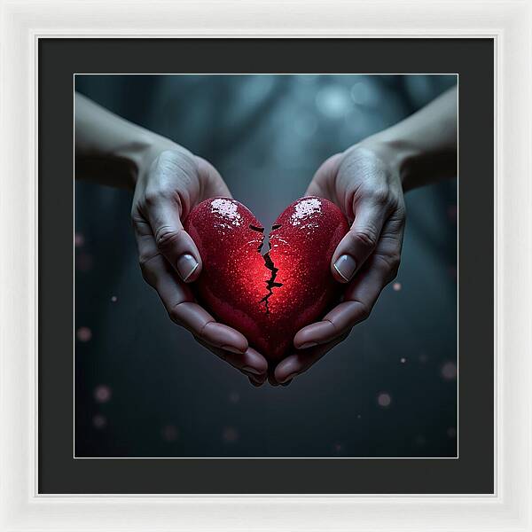 Fractured Love - Framed Print