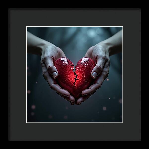 Fractured Love - Framed Print