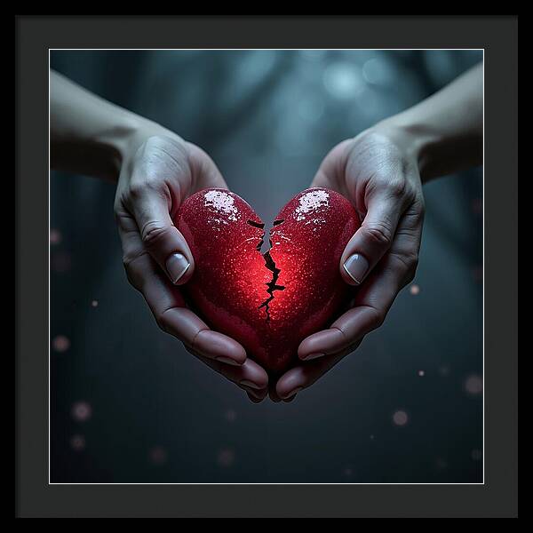 Fractured Love - Framed Print