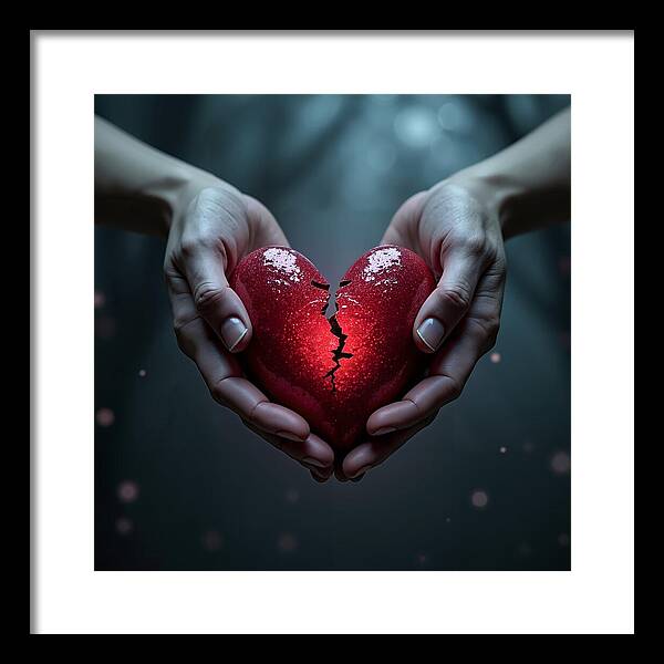 Fractured Love - Framed Print