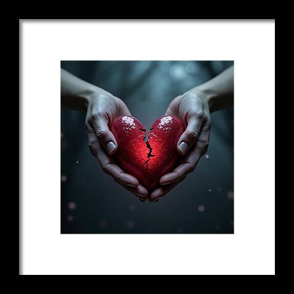 Fractured Love - Framed Print